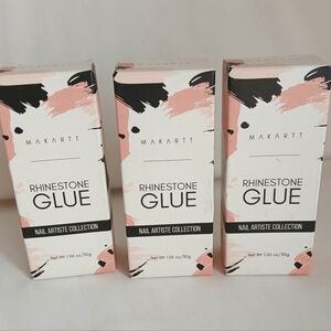 3 New Makartt Nail Rhinestone Glue Gel Nail Artiste Collection Nail Art